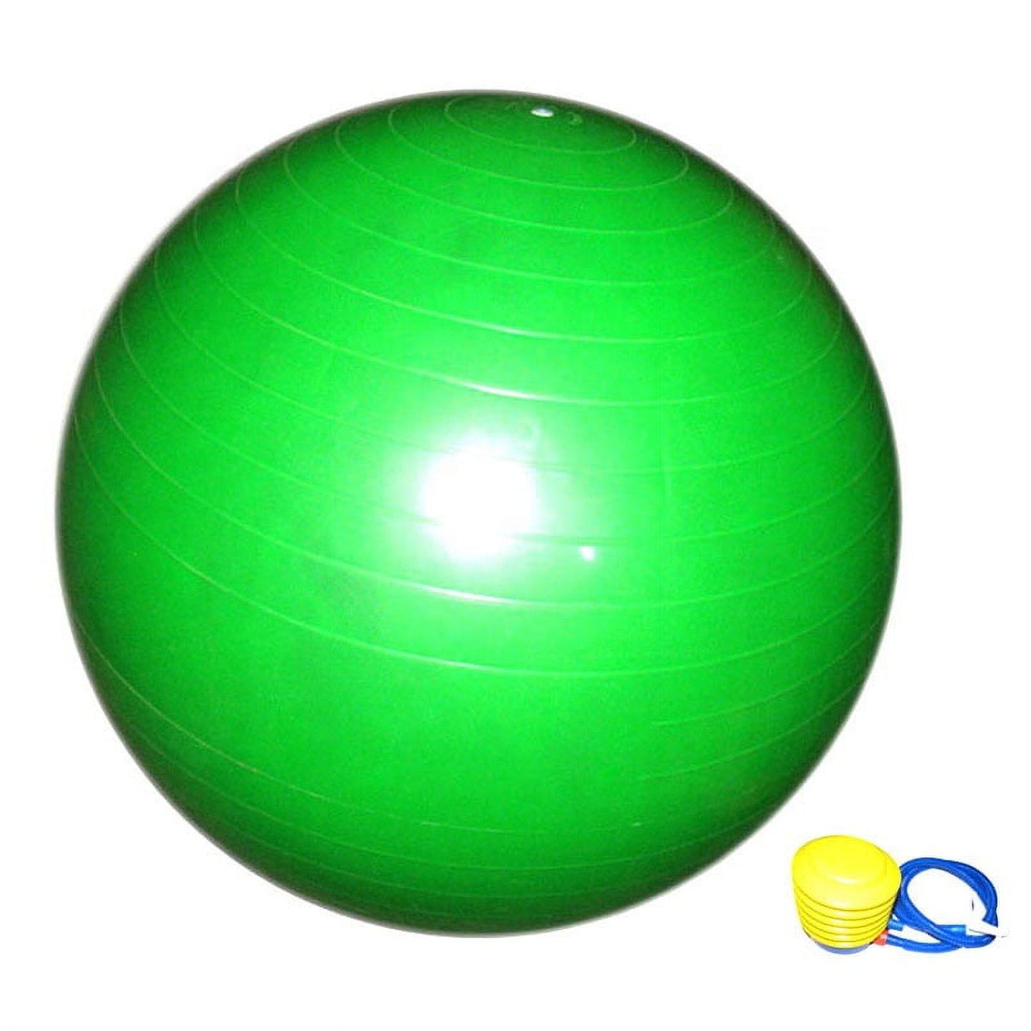 Kosmiko Extra Thick Yoga Ball Exercise Ball, 5 Sizes Gym Ball, Heavy Duty Ball Chair for Balance, Stability, Pregnancy, Quick Pump Included (Green- XL)