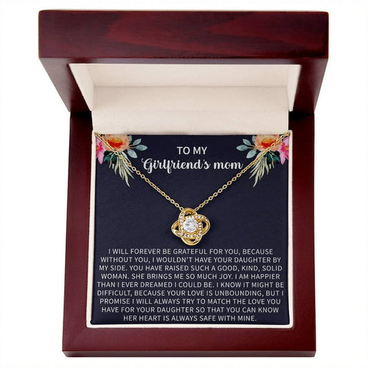 Girlfriend's Mom Necklace, Gifts for My Girlfriends Mom, Mother's Day Jewelry Birthday Gift