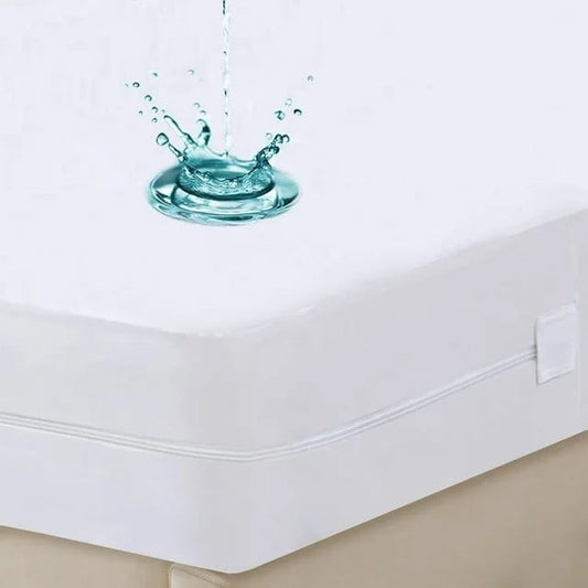 Kosmiko Mattress Protector Queen Size, Bed Bug Proof Mattress Cover 100% Waterproof for Bed, Zippered Mattress Encasement Six-Sided 15 inches deep