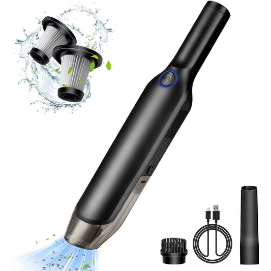 Powerful and Portable Cordless Car Vacuum Cleaner - Wireless Handheld Small Car Vacuum Cleaner Handle for Car/Home/Office